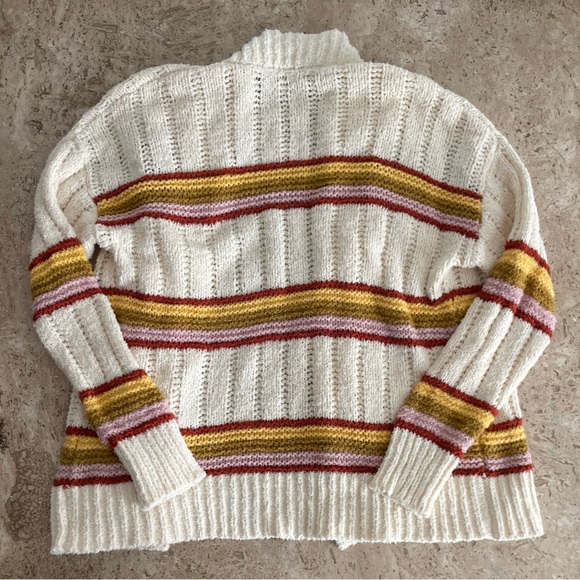 MADEWELL Striped Knitted Chenille Cardigan - Picture 2 of 7